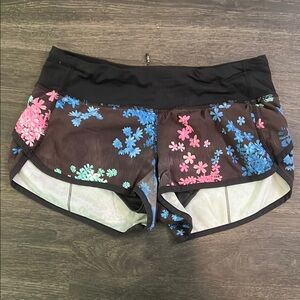 Lululemon Athletica Black and Pink Athletic Shorts